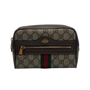 GUCCI Small Monogram Belt Bag in Brown